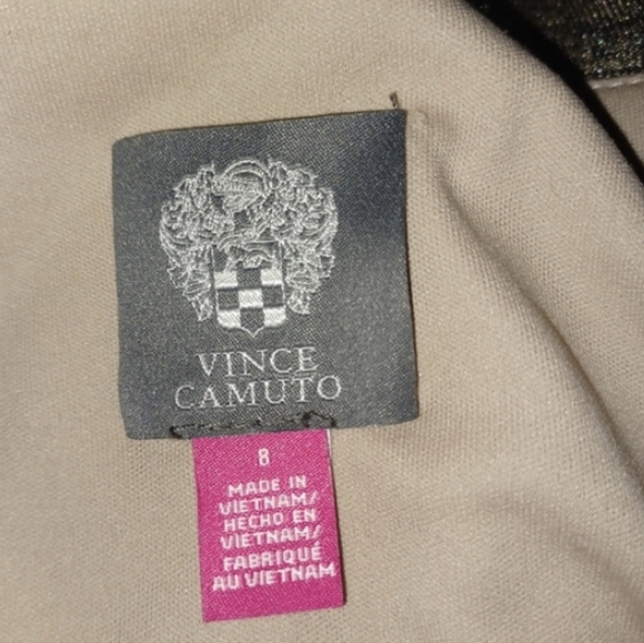 Vince Camuto Gold Metallic Cocktail Dress - Picture 5 of 5